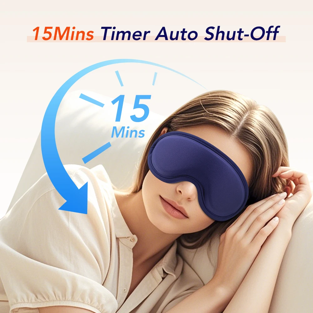 Hot Compress and Massage Eye Mask Electric Heated Eye Massager for Relieve Eye Strain Dark Circles Sleeping Mask Eyeshades Care thumbnail 4