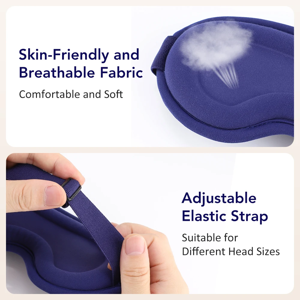 Hot Compress and Massage Eye Mask Electric Heated Eye Massager for Relieve Eye Strain Dark Circles Sleeping Mask Eyeshades Care thumbnail 6
