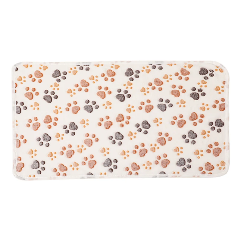 Winter High Quality Soft Fluffy Blanket Cute Dog Cat Paw Print Coral Fleece Blankets Pet Mat Warm and Comfortable Thermal Pad thumbnail 5