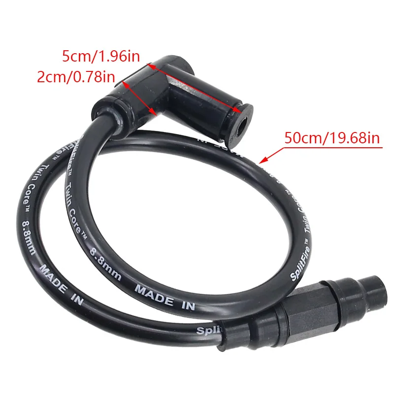 Motorcycle High quality silicone rubber Lgnition Coil Spark Plug Iridium Power Cable For off-road motorcycle thumbnail 2