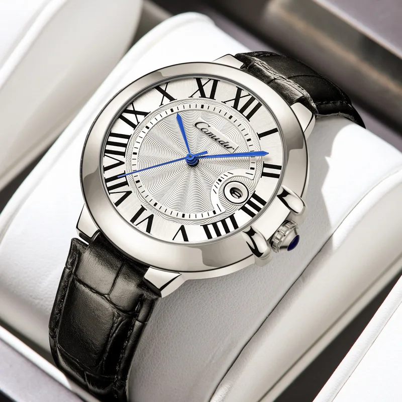 Blue Balloon Men's Watch Men's Waterproof Fashion Business Quartz Mens Warches Roman Numeral thumbnail 3