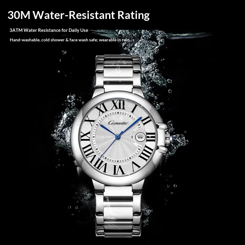 Blue Balloon Men's Watch Men's Waterproof Fashion Business Quartz Mens Warches Roman Numeral thumbnail 5