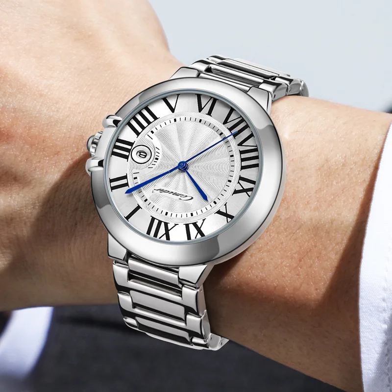 Blue Balloon Men's Watch Men's Waterproof Fashion Business Quartz Mens Warches Roman Numeral thumbnail 2