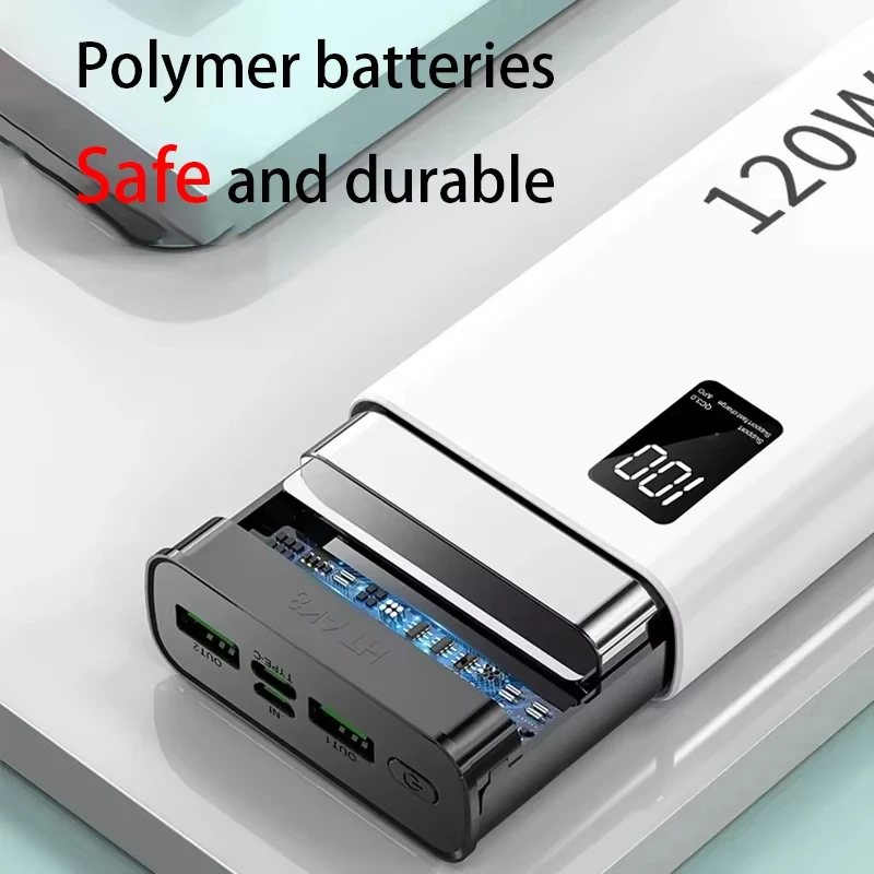 500000mAh Power Bank 120W Super Fast Charging Large Capacity Powerbank Portable Battery For iPhone Samsung Huawei thumbnail 5