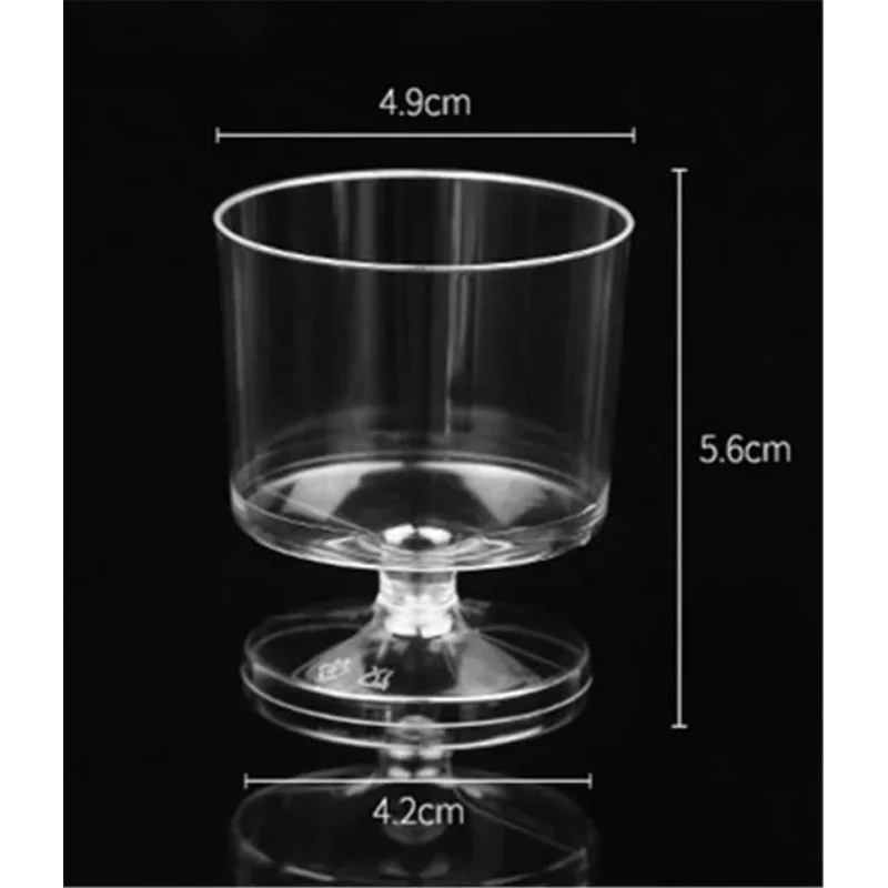 20pcs Disposable Dessert Cups Jelly Yogurt Cake Plastic Cup Transparent Baking Tools Food Container Party Decorative Tableware thumbnail 3
