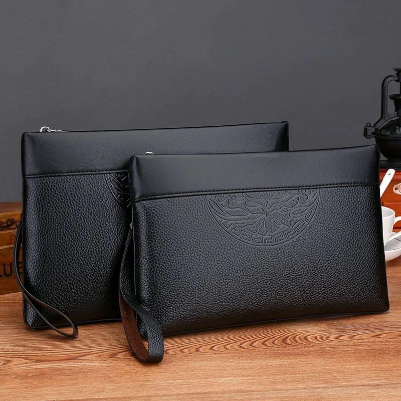 Men's New Luxury Handbag Casual Envelope Large Capacity Clutch BusinessUnderarm Bag for Men thumbnail 2