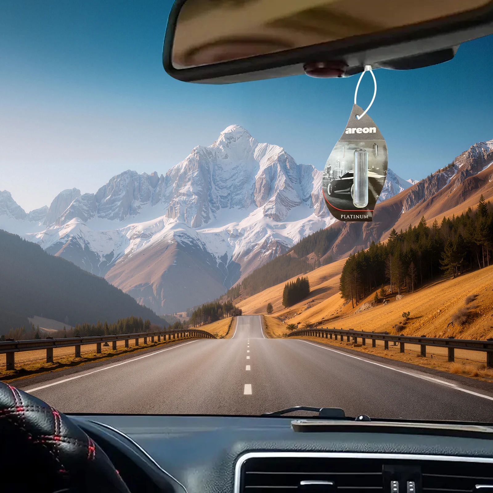 Areon 5/20pcs PLATINUM Scent Car Air Freshener, Natural Tea-Scented Paper, Car-Mounted Hanging Type, Car Interior Accessories thumbnail 4