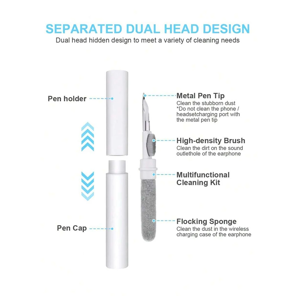 Earphones Cleaning Pen Airpods Pro Cleaning Brush  Portable Bluetooth Wireless Earphone Camera Cleaning Tool thumbnail 5