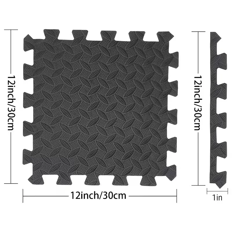 30x30cm 16 Pcs Interlocking Yoga Mat Home Gym and Yoga Equipment Protective Mat EVA Foam Non Slip Flooring Indoor Fitness thumbnail 5