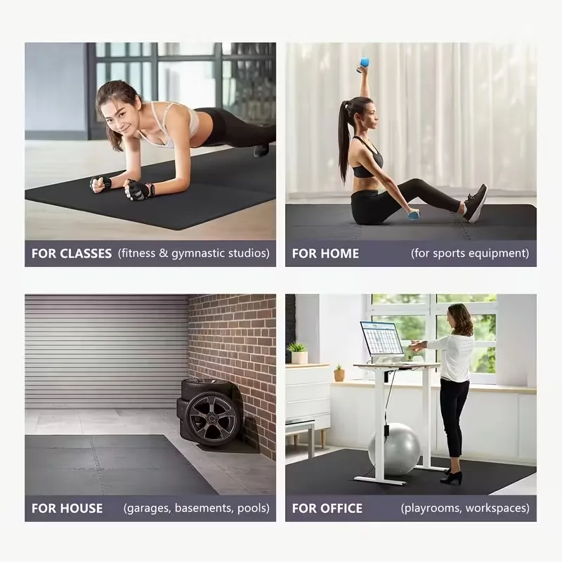 30x30cm 16 Pcs Interlocking Yoga Mat Home Gym and Yoga Equipment Protective Mat EVA Foam Non Slip Flooring Indoor Fitness thumbnail 6