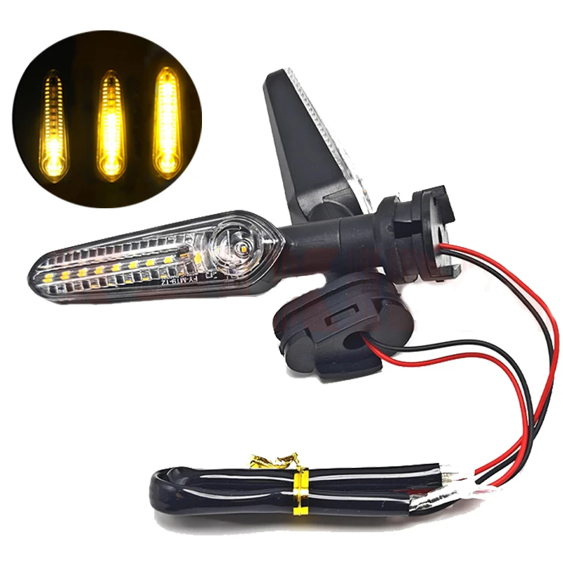 Motorcycle Mini LED Turn Signal Light Moto Flashing Light For YAMAHA MT07 Tracer 700 XJ6 FZ6 MT09 900 MT10 Front Rear Indicator thumbnail 3
