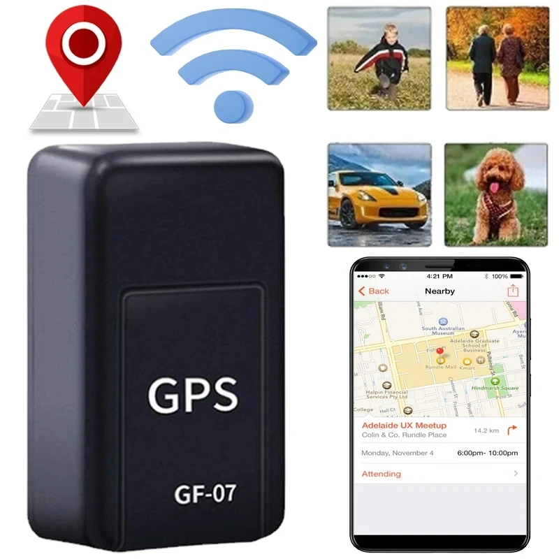 GF07 Mini Magnetic GPS Tracker Vehicle GPS Locator Car GPS Real-Time Tracking Device Compact Portable GPS Locator Position APP thumbnail 2