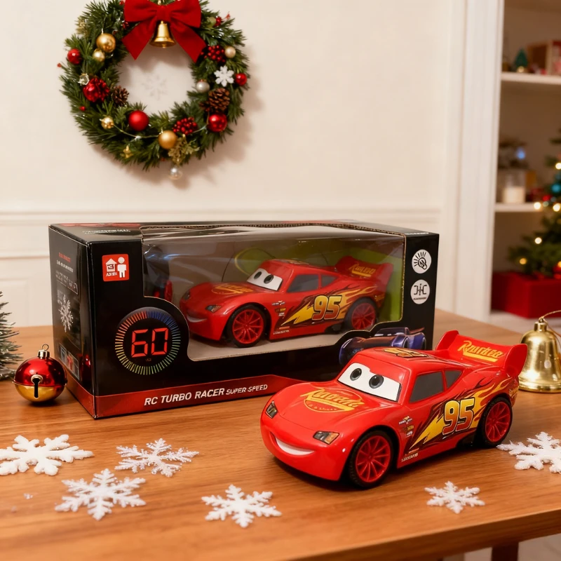 2026 Disney Anime Pixar Cars 3 Electric Toy Car Lightning Mcqueen Remote Control Car Toy Simulation Racing Kids Birthday Gifts thumbnail 5