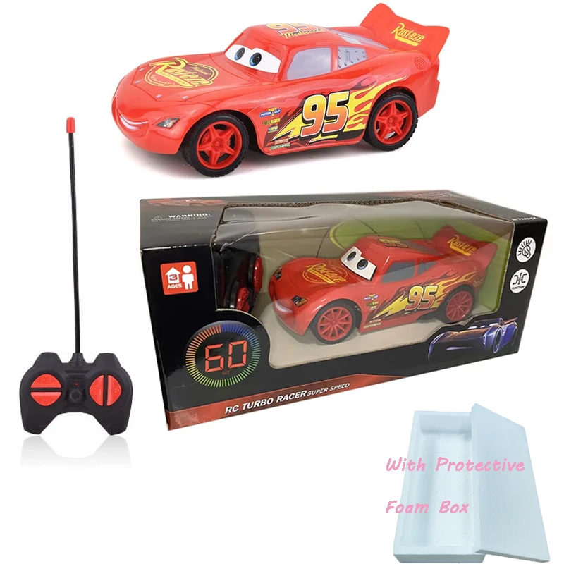 2026 Disney Anime Pixar Cars 3 Electric Toy Car Lightning Mcqueen Remote Control Car Toy Simulation Racing Kids Birthday Gifts thumbnail 2