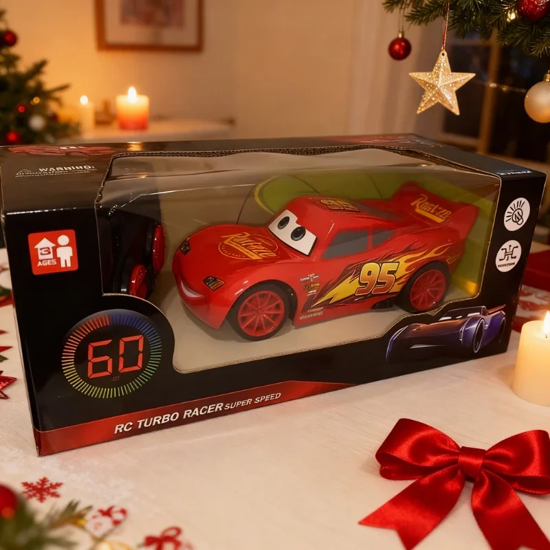 2026 Disney Anime Pixar Cars 3 Electric Toy Car Lightning Mcqueen Remote Control Car Toy Simulation Racing Kids Birthday Gifts thumbnail 4