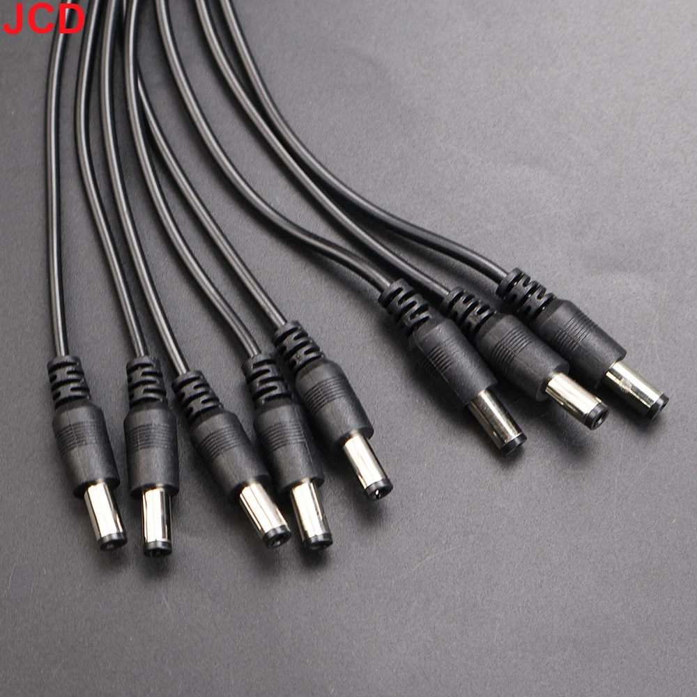 JCD 5.5* 2.1mm 1 to 2/3/4/5/6/8 Way DC Power Splitter Cable 5V 12V Power Adapter Connector Cord For LED Strip Lights CCTV Camera thumbnail 3