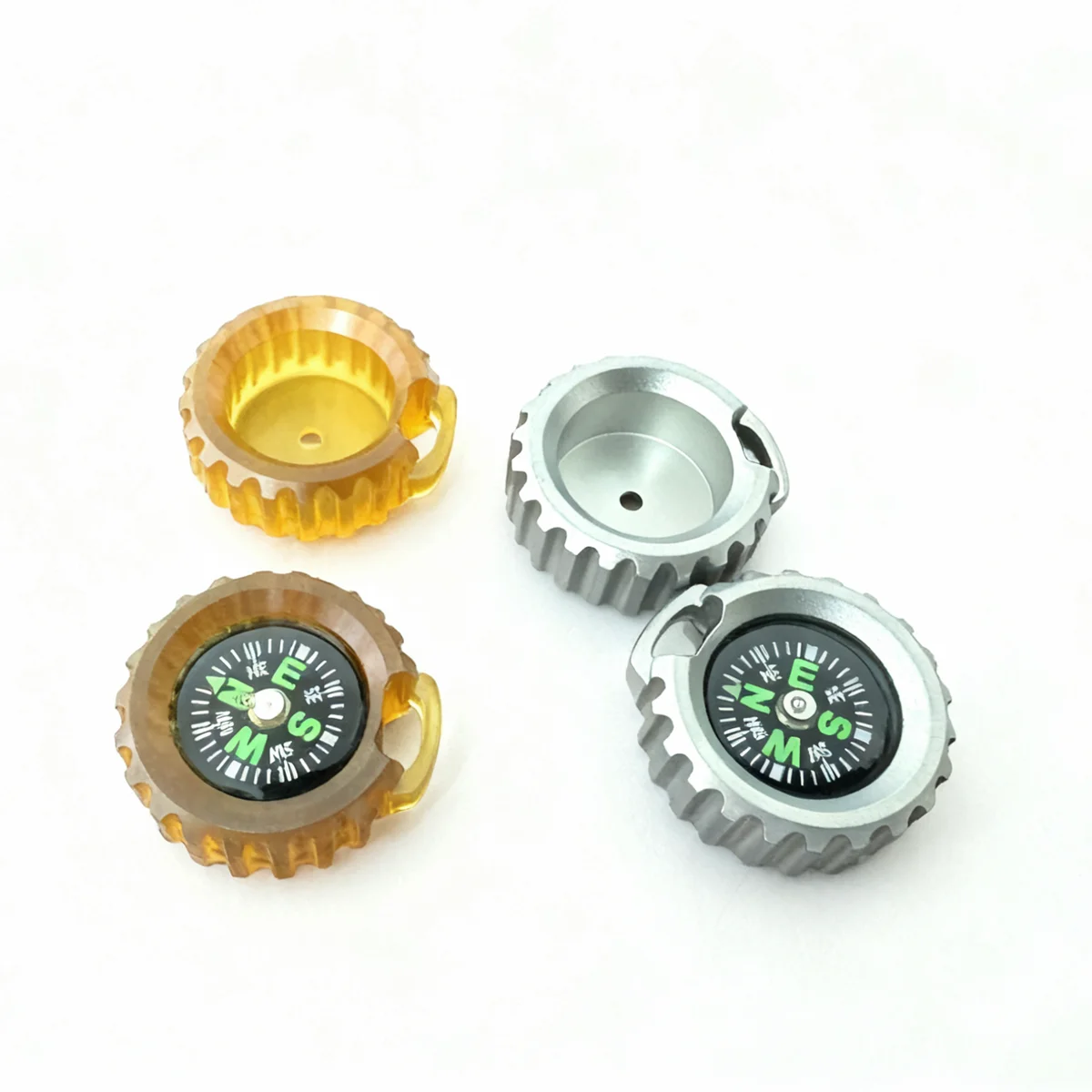EDC PEI Titanium Alloy Compass Directional Identity Pendant Portable Emergency Navigation Travel Kits Outdoor Accessories Tools thumbnail 4