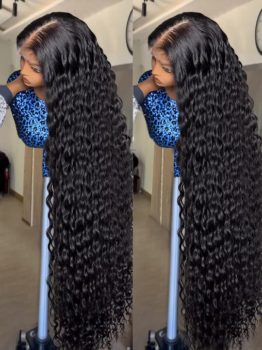 Lakeisha 5x5 Glueless Wig 13x6 Burmese Water Wave Human Hair Pre Plucked Lace 30 40 Inch Hd Lace Front Wigs Deep Wave
