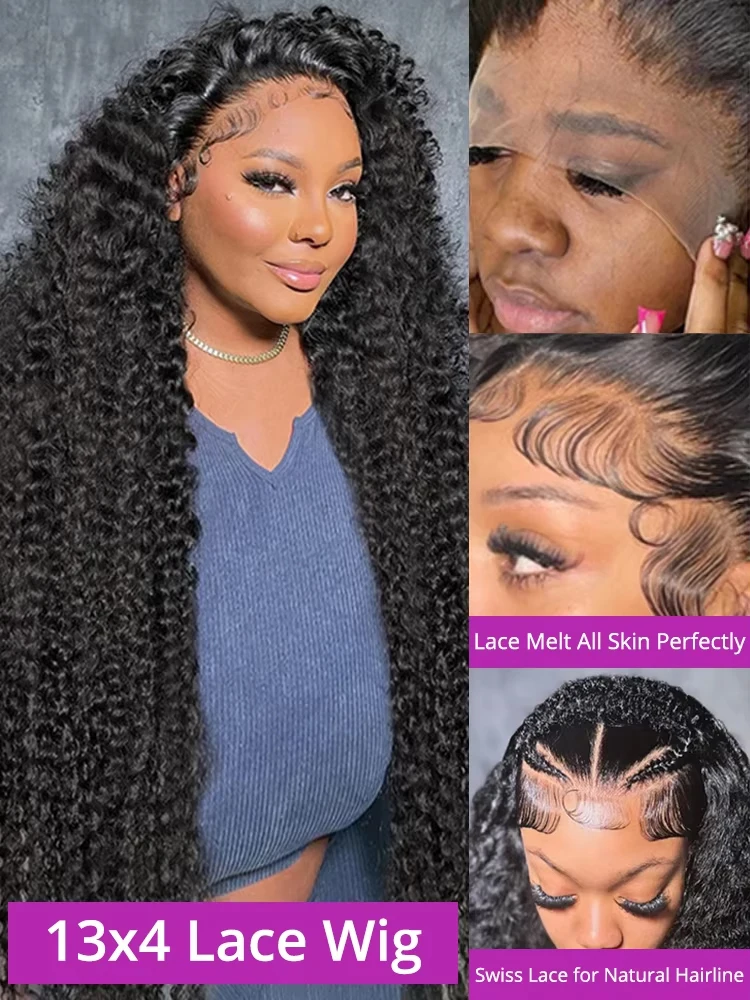 Lakeisha 5x5 Glueless Wig 13x6 Burmese Water Wave Human Hair Pre Plucked Lace 30 40 Inch Hd Lace Front Wigs Deep Wave thumbnail 4
