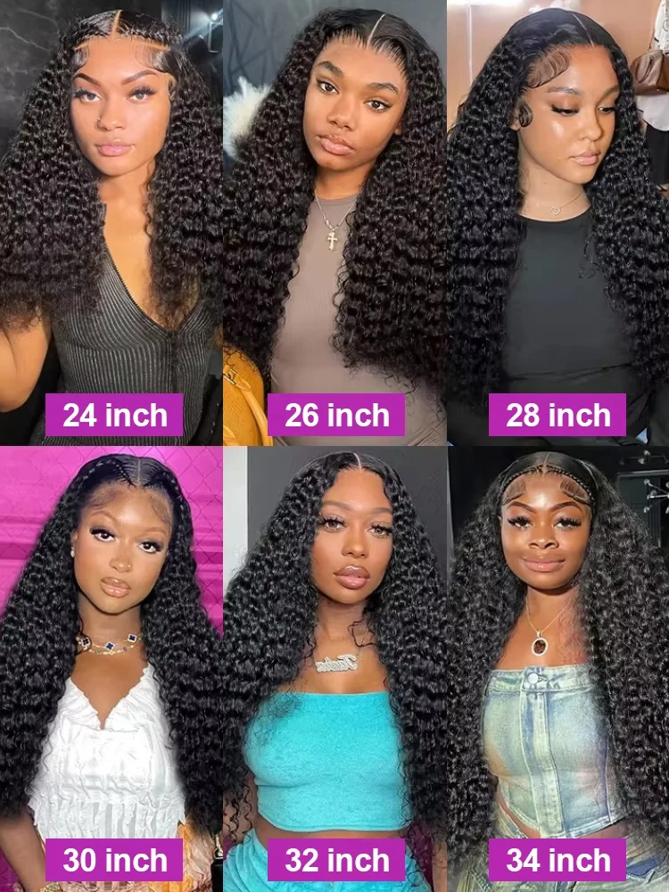 Lakeisha 5x5 Glueless Wig 13x6 Burmese Water Wave Human Hair Pre Plucked Lace 30 40 Inch Hd Lace Front Wigs Deep Wave thumbnail 6
