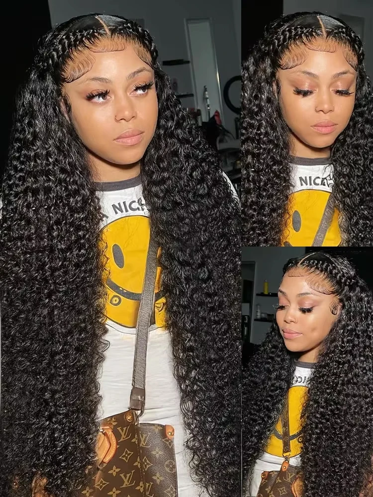 Lakeisha 5x5 Glueless Wig 13x6 Burmese Water Wave Human Hair Pre Plucked Lace 30 40 Inch Hd Lace Front Wigs Deep Wave thumbnail 3