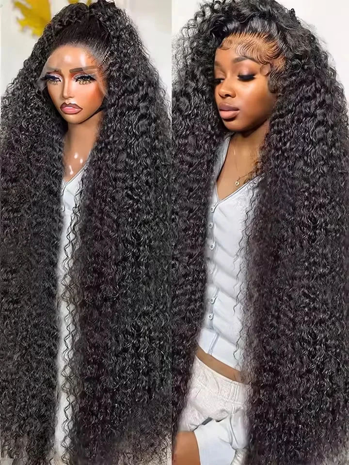 Lakeisha 5x5 Glueless Wig 13x6 Burmese Water Wave Human Hair Pre Plucked Lace 30 40 Inch Hd Lace Front Wigs Deep Wave thumbnail 2