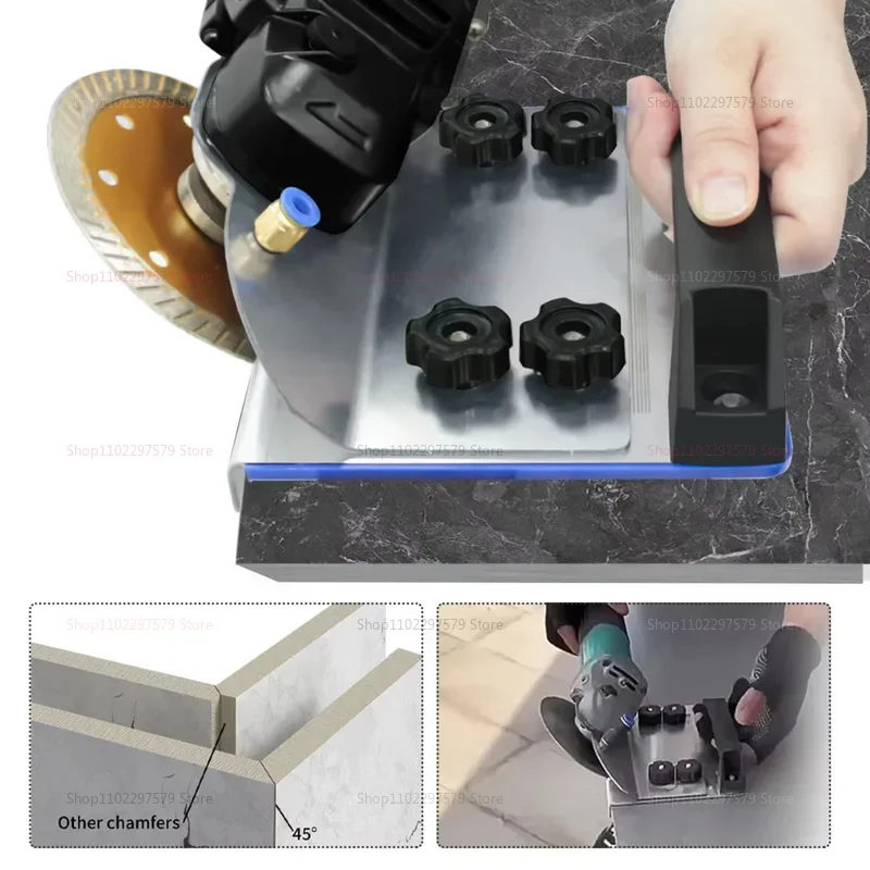 Angle Grinder Stand for Tile 45 Degree Chamfer Cutting Tool for Ceramic Stone Tile Edge Beveling and Finishing Perfect for DIY thumbnail 5