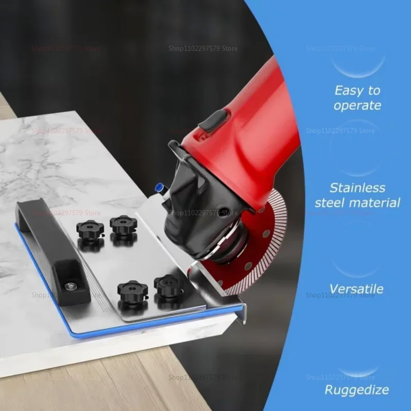 Angle Grinder Stand for Tile 45 Degree Chamfer Cutting Tool for Ceramic Stone Tile Edge Beveling and Finishing Perfect for DIY thumbnail 2
