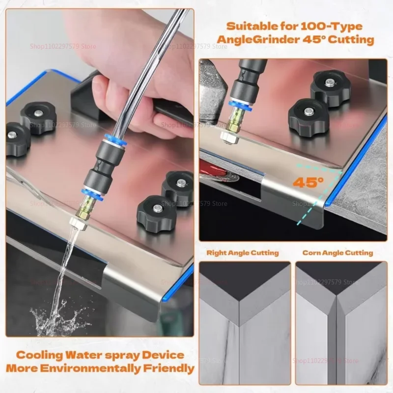 Angle Grinder Stand for Tile 45 Degree Chamfer Cutting Tool for Ceramic Stone Tile Edge Beveling and Finishing Perfect for DIY thumbnail 4
