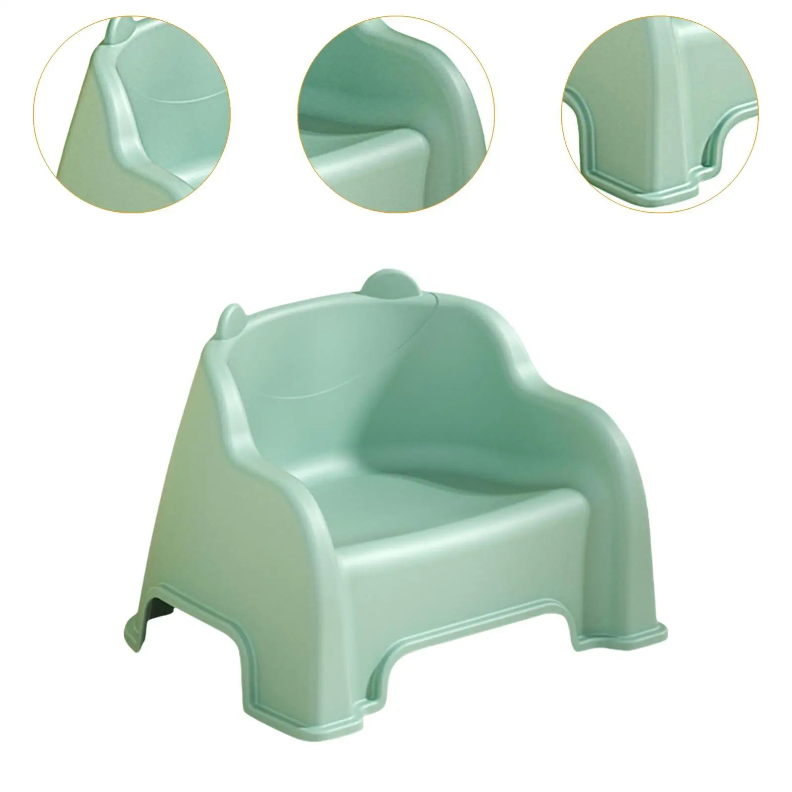 Small Stool Sturdy Lightweight Foot Stool Under Desk Footrest Shoe Changing Stool with Back Support Step Stool for Kitchen thumbnail 5