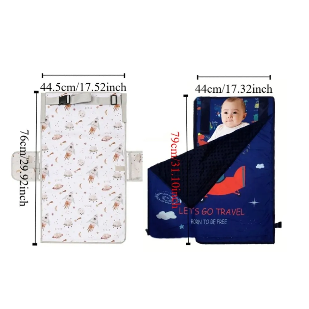 Portable Baby Travel Airplane Bed Comfortable Foot Leg Rest Footrest Bed Hammock Style Foldable Toddler Airplane Seat Extender thumbnail 6