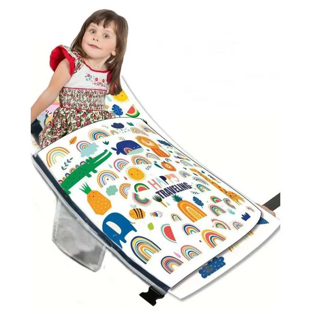Portable Baby Travel Airplane Bed Comfortable Foot Leg Rest Footrest Bed Hammock Style Foldable Toddler Airplane Seat Extender