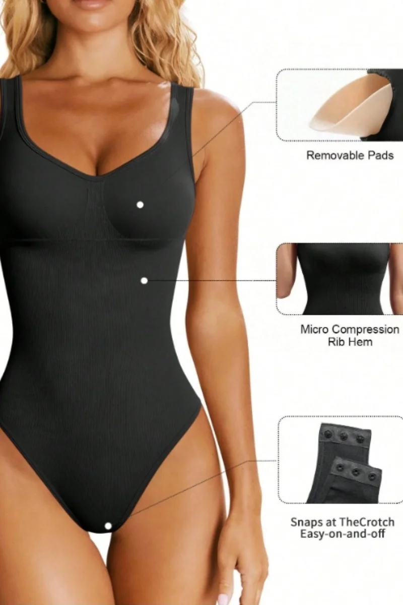 Women's sports clothing, low neck suspender, top yoga fitness bodysuit, tight fitting clothing, women's underwear, women's sexy thumbnail 6