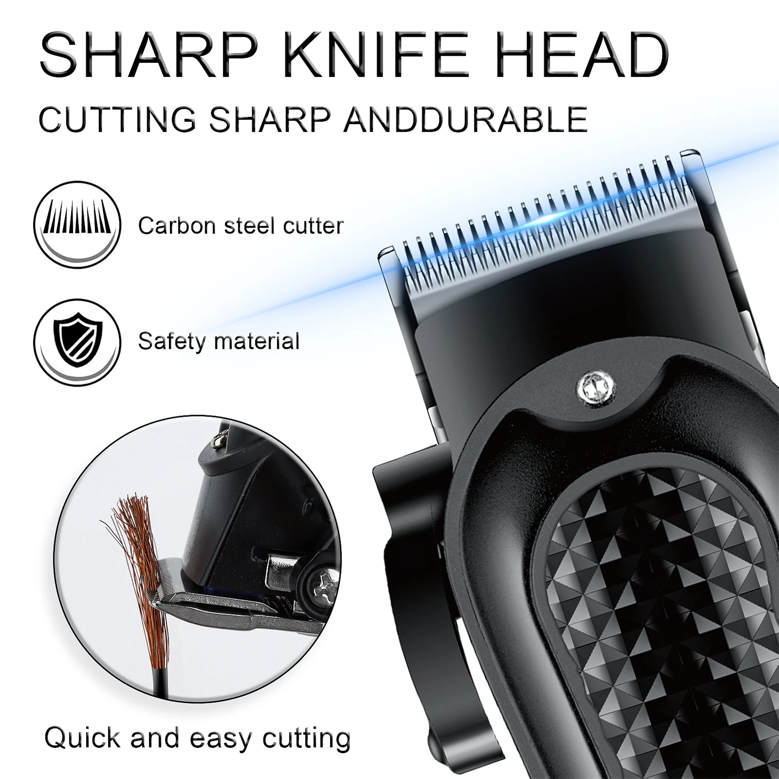 HIENA Professional Barber Clippers UBS 5V1A Rechargeable Low Noise Hair Trimmer for Men Daily Hair Styling Use thumbnail 4
