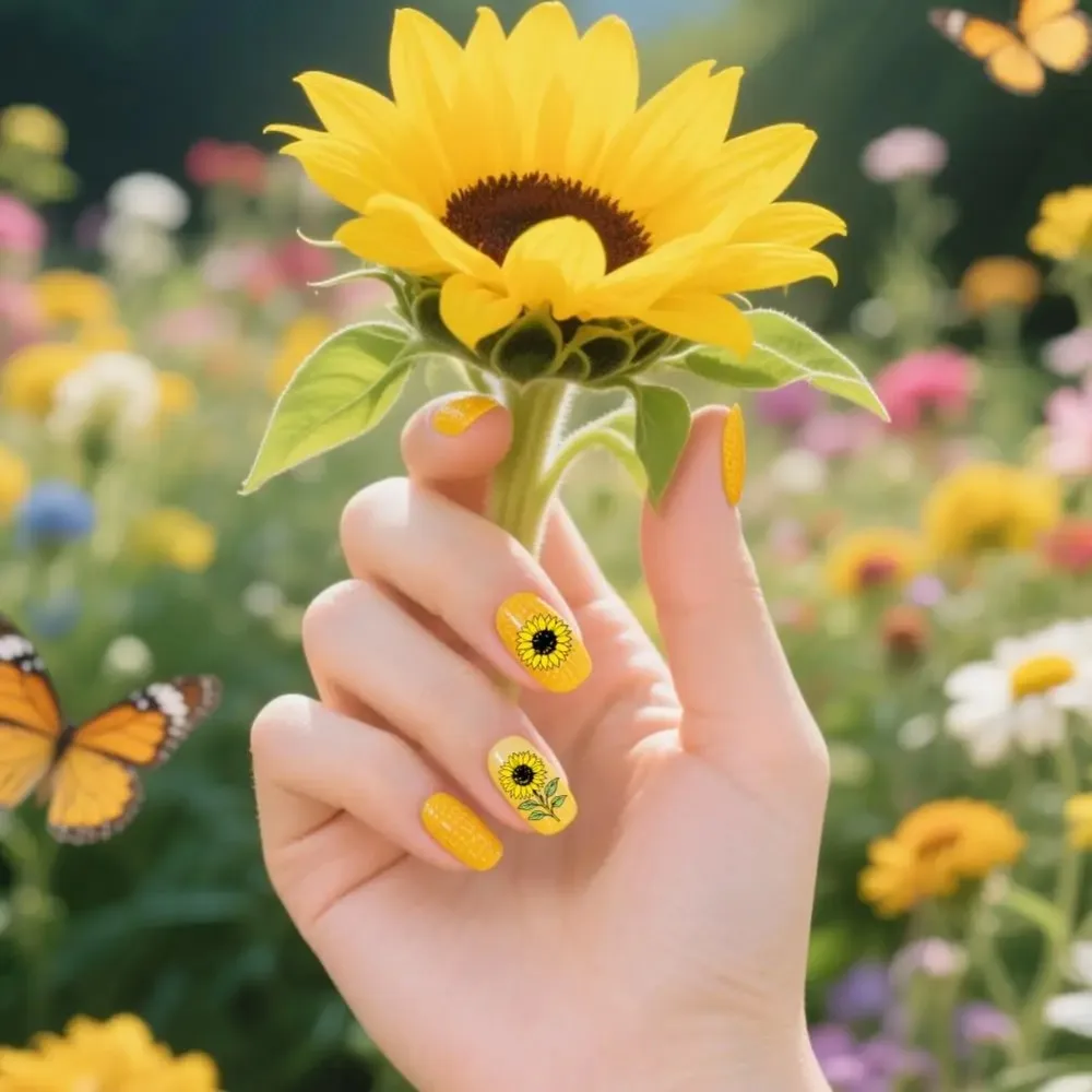 9pcs Floral Theme Nail Stamping Plates Sunflowers Nail Art Designs Rose Tulip Manicure Art Stencil Bouquet Nails Design thumbnail 5