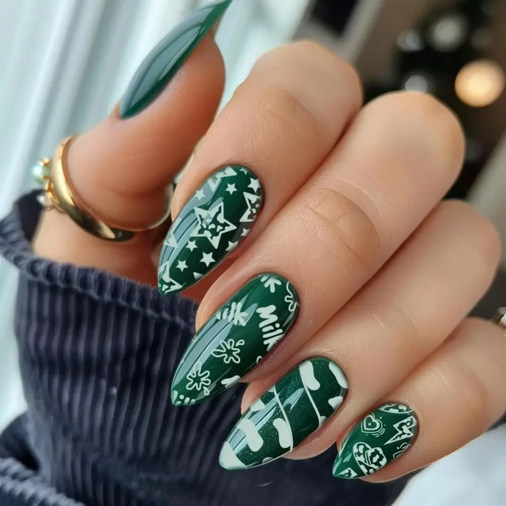 5pcs Cow-Theme Nail Stamping Plates Cute Animal Nail Art Templates Cow Spots Nail Art Stencils Nail Image Plates Leopard thumbnail 5