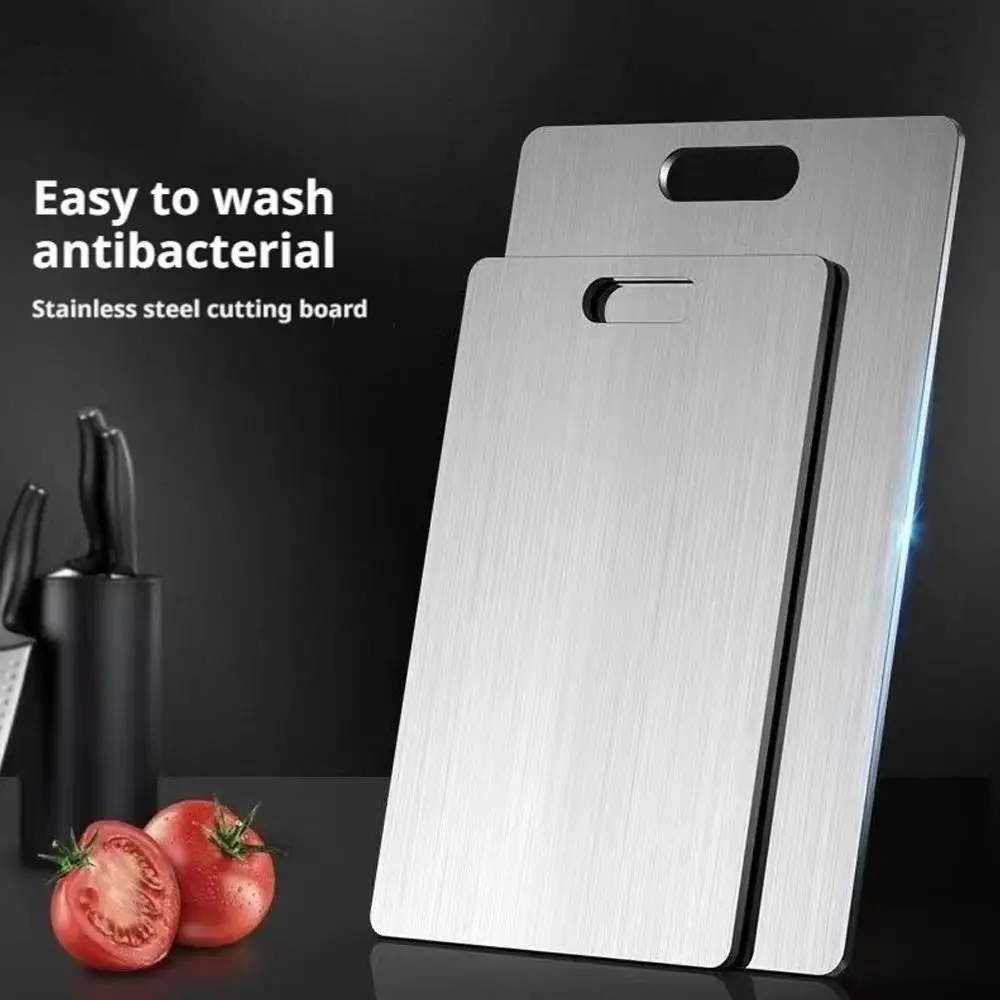 Titanium Cutting Boards for Kitchen, Stainless Steel Cutting Board, 316 Stainless Steel Double-Sided Food Grade Cutting Board thumbnail 3