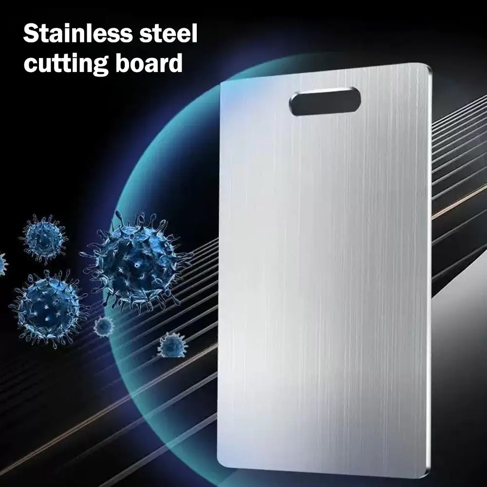 Titanium Cutting Boards for Kitchen, Stainless Steel Cutting Board, 316 Stainless Steel Double-Sided Food Grade Cutting Board thumbnail 6
