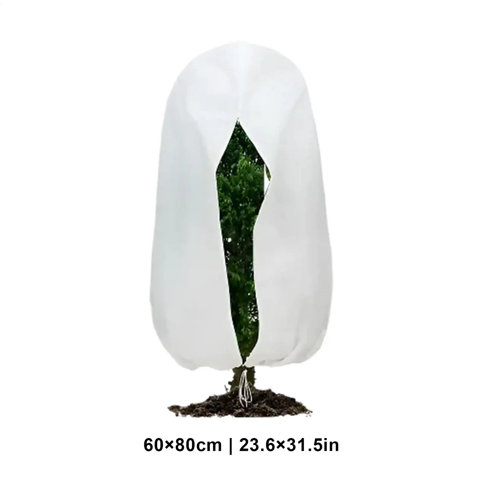 Tree Covers for Winter Frost Protector for Garden Plant Insulated Protector with Zipper Drawstring for Garden Greenhouse Raised thumbnail 6