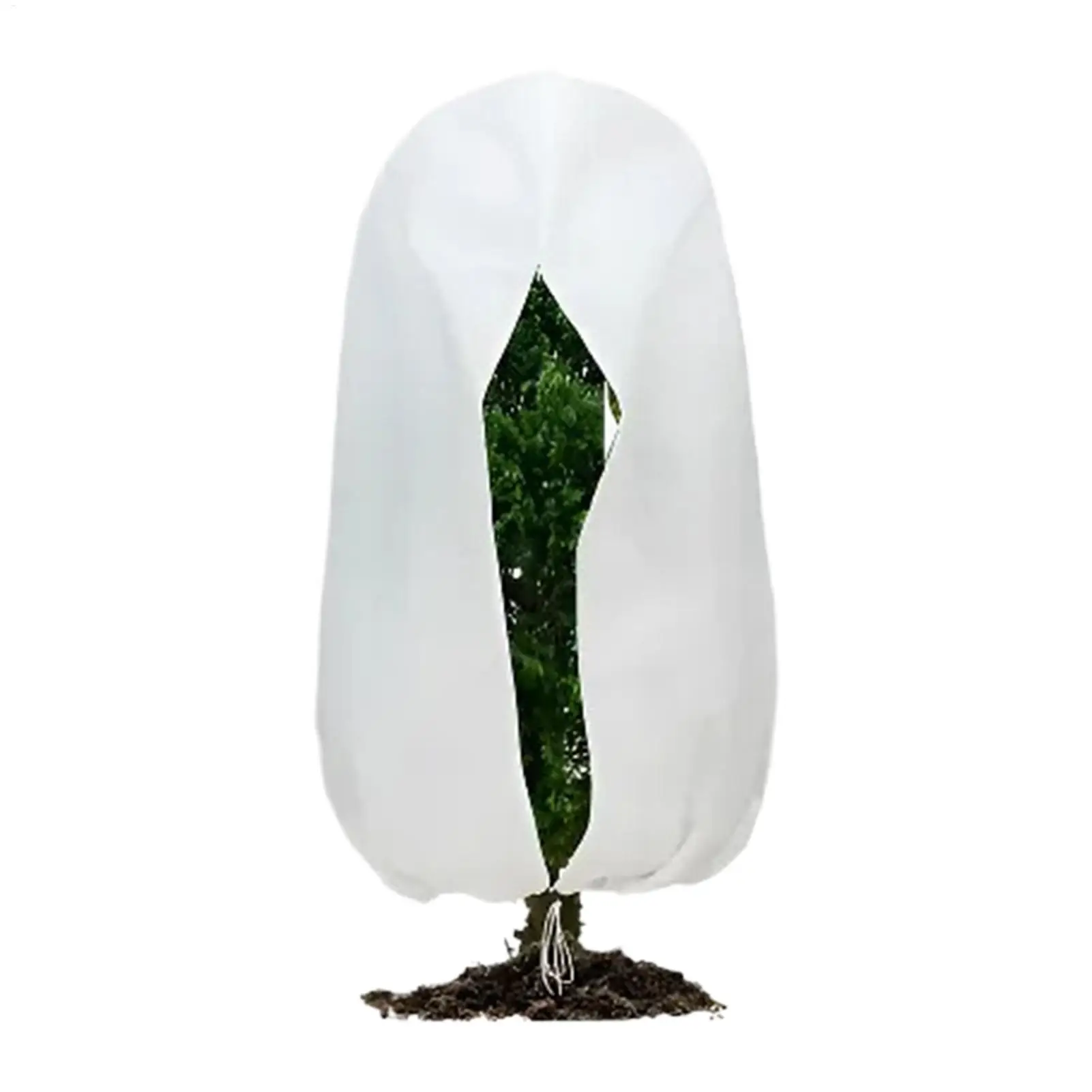 Tree Covers for Winter Frost Protector for Garden Plant Insulated Protector with Zipper Drawstring for Garden Greenhouse Raised thumbnail 3