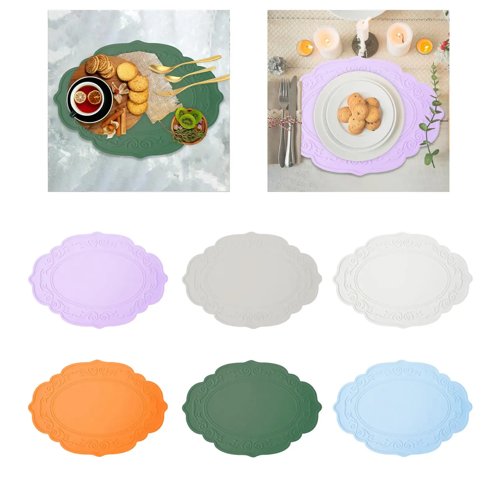 Table Mat Placemat for Dining Table Heat Insulation Mat Silicone Placemat for Barbecue thumbnail 4