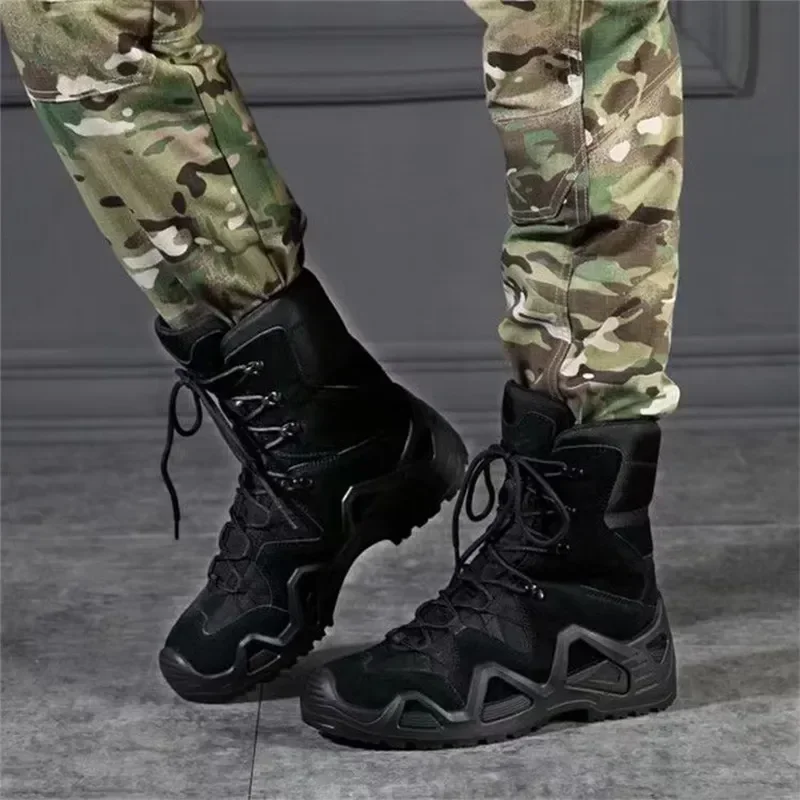 NEW Brand Mens Combat Tactical Boots Fan WaterProof Outdoor Hiking Ankle Climbing Botas Tacticas Hombre Militar thumbnail 5