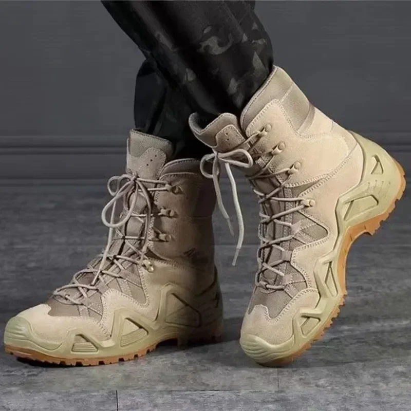 NEW Brand Mens Combat Tactical Boots Fan WaterProof Outdoor Hiking Ankle Climbing Botas Tacticas Hombre Militar thumbnail 6