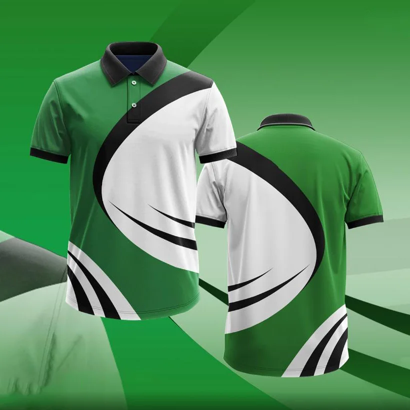 Fashion Color Blocking stripe Three-dimensional 3D Printing Men's Polo Shirts Buttons Short-sleeved T-shirt Mens Clothing