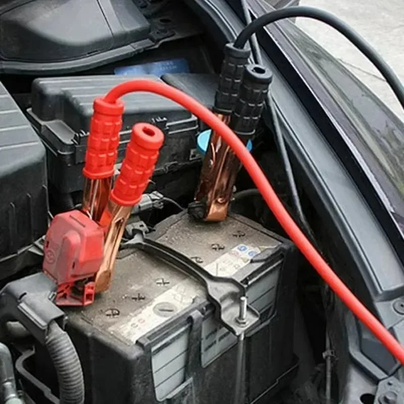 A Set 500A for Car Battery Jump Cable Booster Cable Line Emergency Jump Starter Leads Van SUV Double-ended with Clamps Clips New thumbnail 4