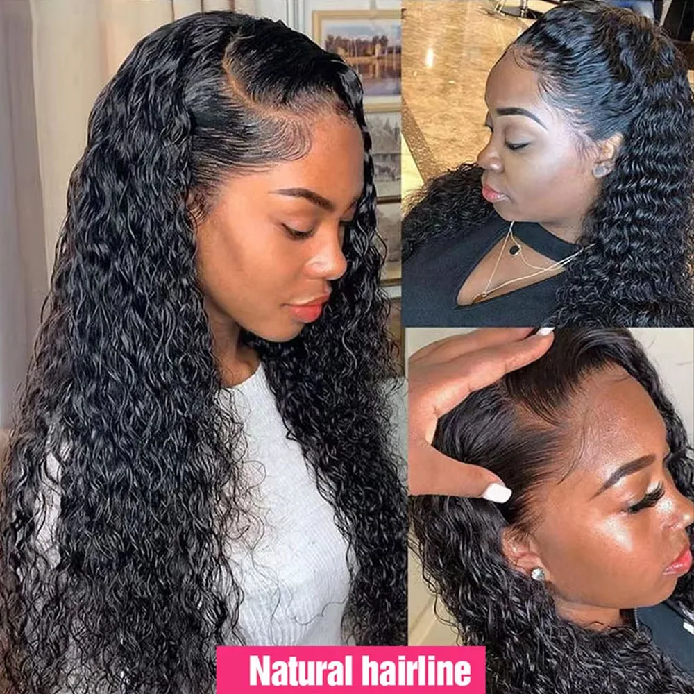 HD Transparent Lace Front Human Hair Wigs Jerry Curly Wig Lace Closure Wigs Human Hair Wig 13x4 13x6 Frontal Wigs thumbnail 2
