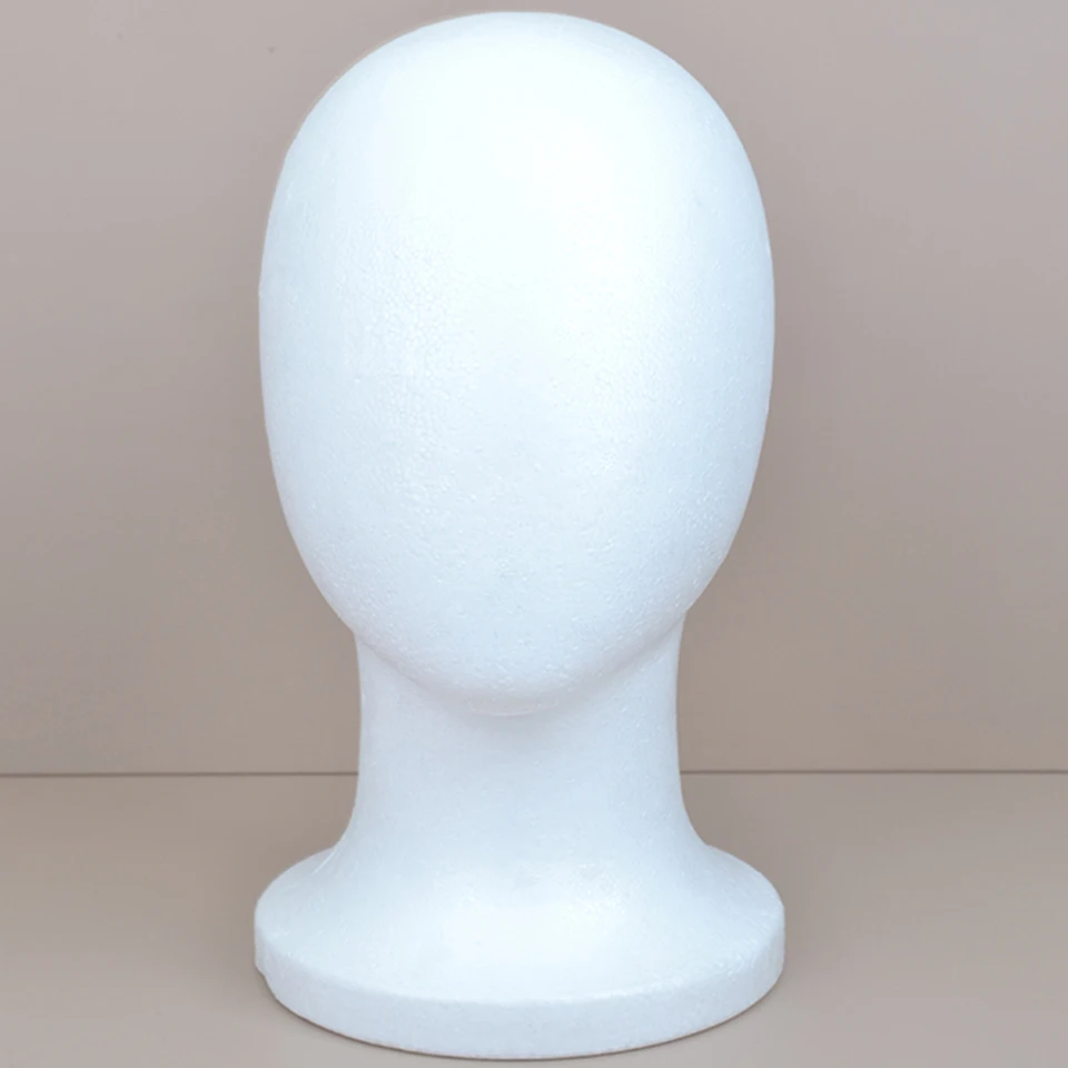 Foam Mannequin Head Stable Lightweight Wig Display Stand for Jewelry Headwear Hat Display Stand Manikin Head Foam Head Model thumbnail 6