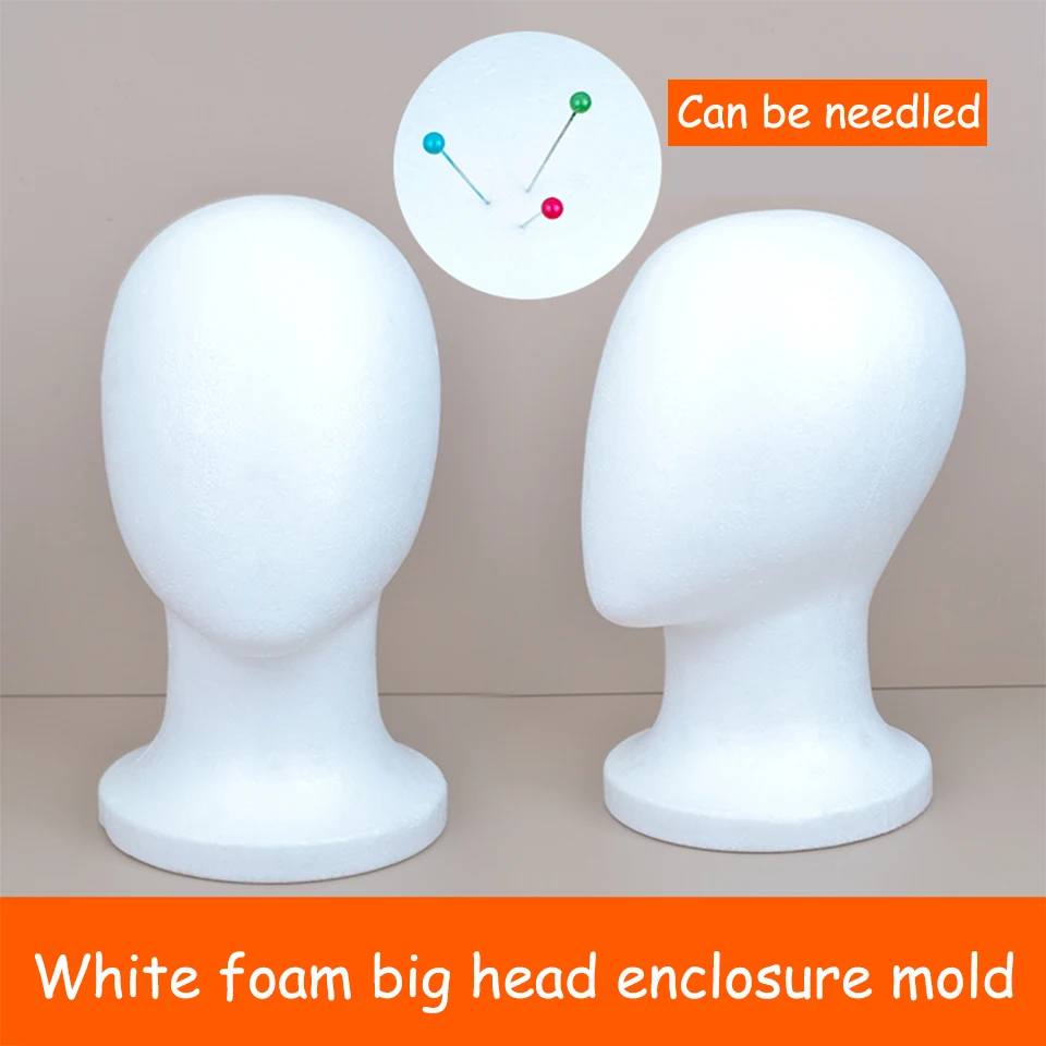 Foam Mannequin Head Stable Lightweight Wig Display Stand for Jewelry Headwear Hat Display Stand Manikin Head Foam Head Model thumbnail 3