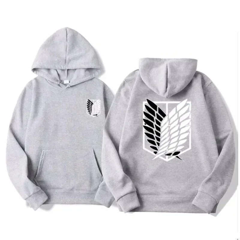 Attack on Titan Men's Hoodie Anime Hoodies Men Women Streetwear Pullover Harajuku Shingeki No Kyojin Hoodies Sweatshirt Clothes thumbnail 5
