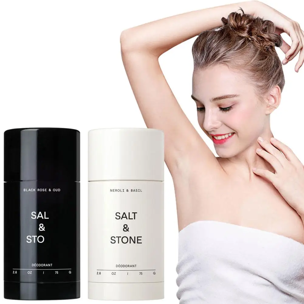 SALT&STONE Fragrance Deodorant Stick Long-lasting Scent Sandalwood Fragrance Refreshing Non-sticky Underarm Care Eliminates Odor thumbnail 4